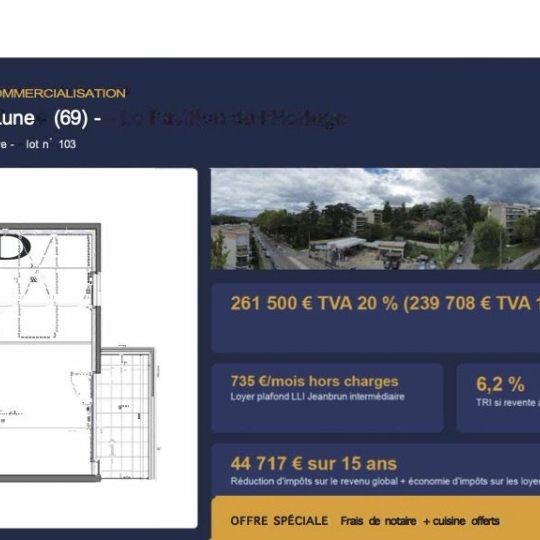  MOULINIER CONSEILS : Appartement | TASSIN-LA-DEMI-LUNE (69160) | 42 m2 | 239 708 &euro; 