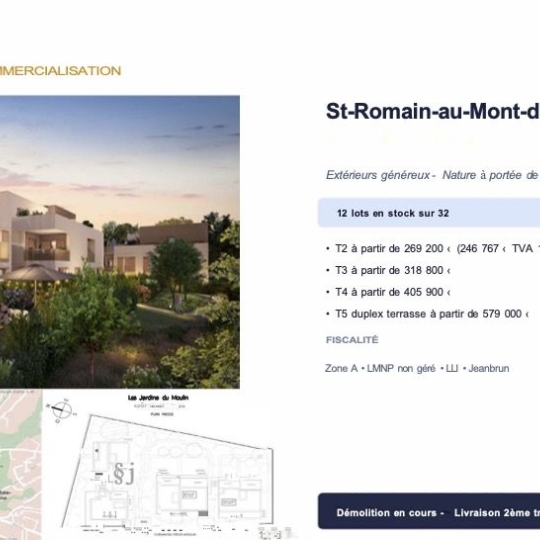  MOULINIER CONSEILS : Appartement | SAINT-ROMAIN-AU-MONT-D'OR (69270) | 41 m2 | 246 767 &euro; 