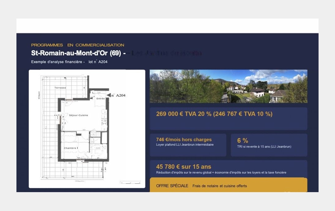MOULINIER CONSEILS : Appartement | SAINT-ROMAIN-AU-MONT-D'OR (69270) | 41 m2 | 246 767 &euro; 