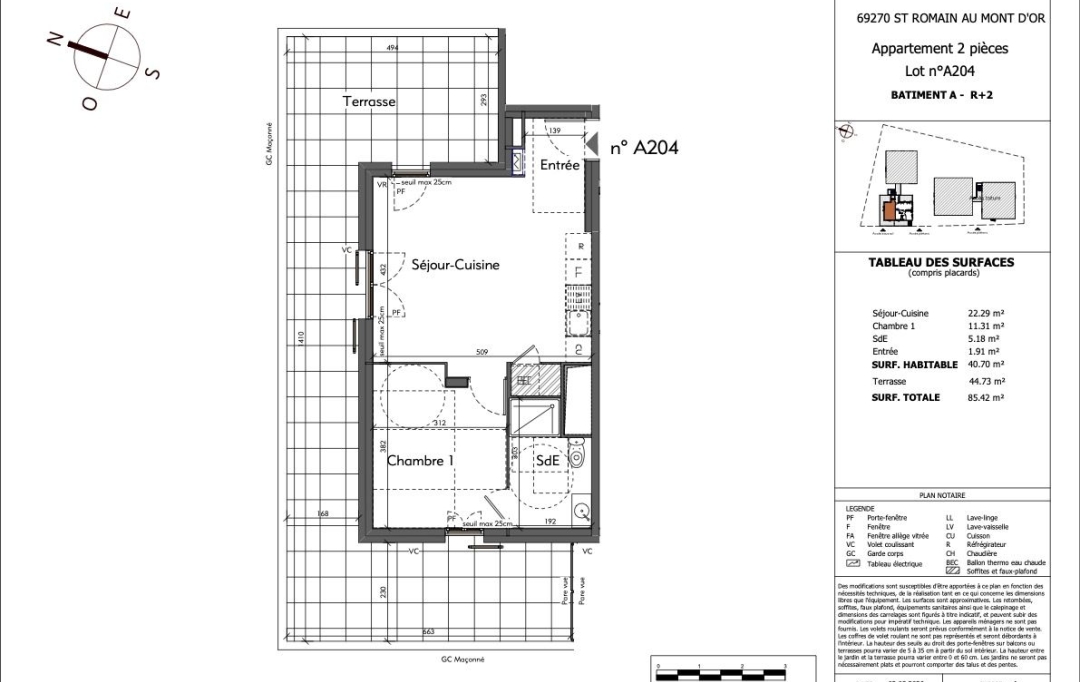 MOULINIER CONSEILS : Appartement | SAINT-ROMAIN-AU-MONT-D'OR (69270) | 41 m2 | 246 767 &euro; 